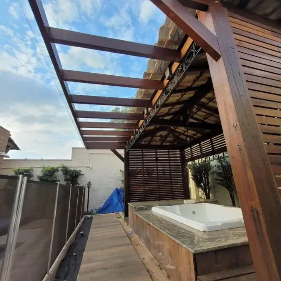 Toldo Fixo de Policarbonato Compacto - Toldos Mogi das Cruzes