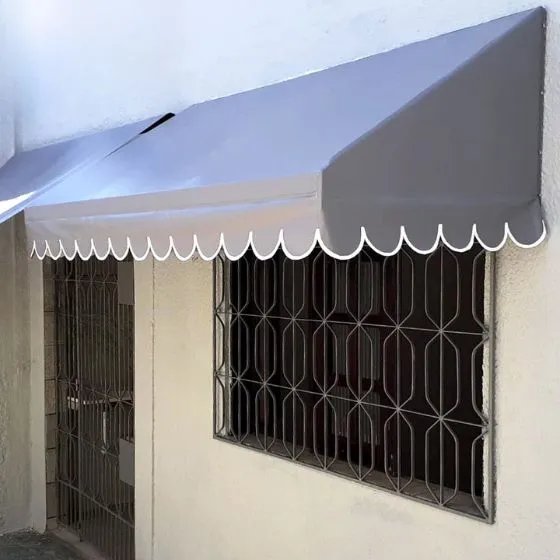 Toldo Fixo de Lona PVC em Mogi das Cruzes - SP Toldo Fixo de Lona PVC em Mogi das Cruzes - SP — Cobertura com calha lateral para escoamento
